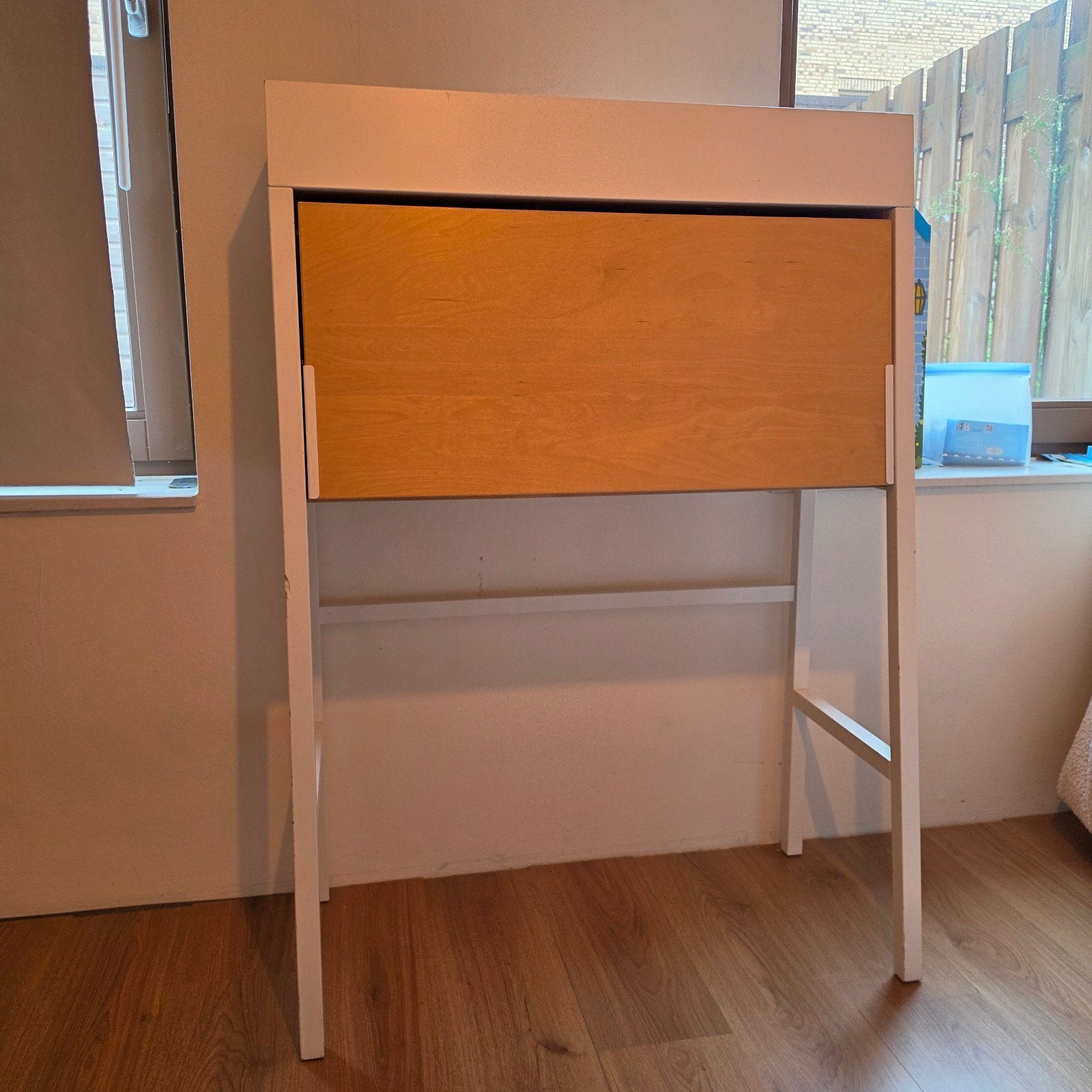 IKEA PS2014 Compact Inklapbaar Bureau, Gebruikt, Hout, 128 cm, 44 cm