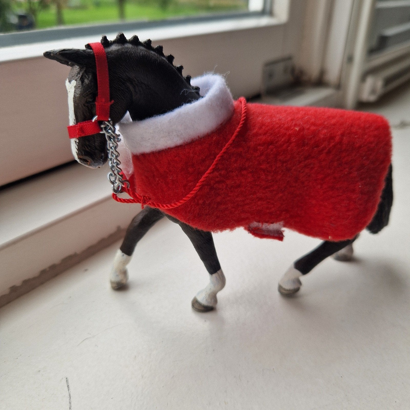 super mooi schleich paard met deken en halster, Ophalen, Nieuw