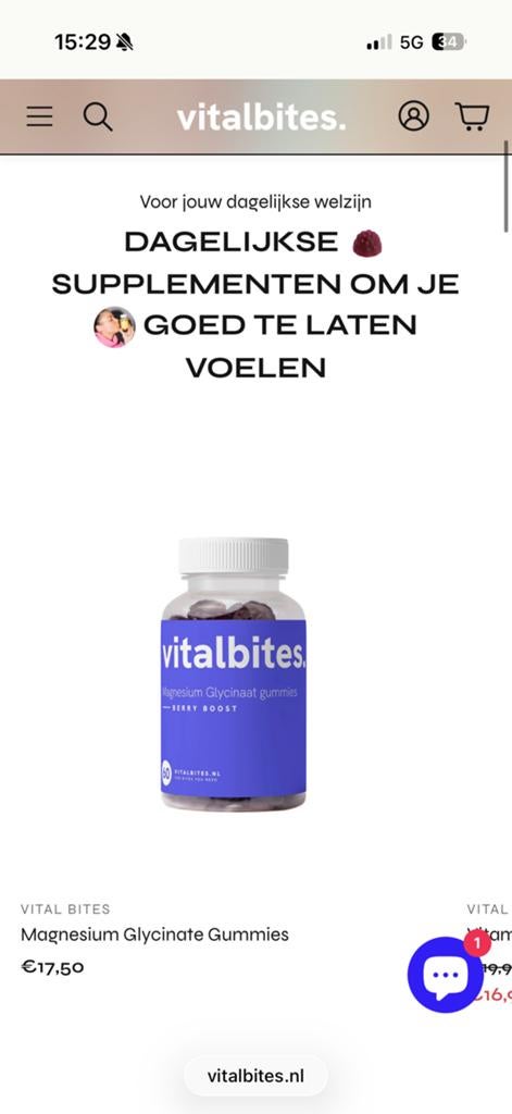 Webshop in supplementen te koop!