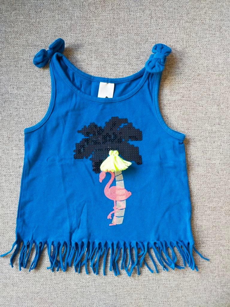 Zgan! Mooie top met franjes en pailletten van C&A! Mt 98, Kinderen en Baby's, Meisje, C&a, Ophalen of Verzenden, Zo goed als nieuw