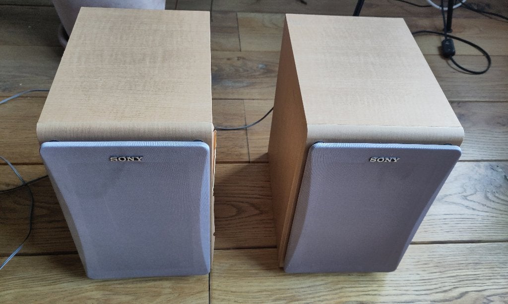 Sony speakers, Audio, Tv en Foto, Ophalen, Gebruikt, Inclusief kabels, Speakerset