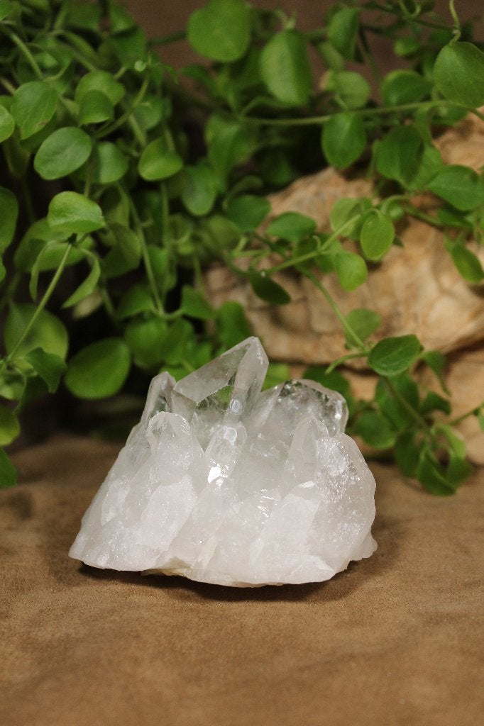 Bergkristal cluster Himalaya India, Ophalen of Verzenden, Mineraal