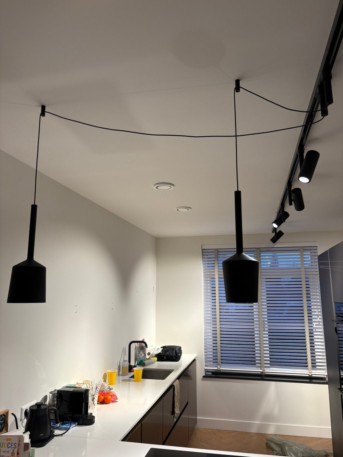 2 mooie desing hanglampen, Huis en Inrichting, Ophalen, Zo goed als nieuw
