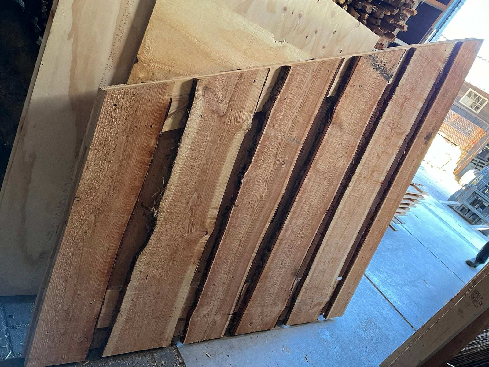 Lariks schaaldelen Boomstamplanken potdeksel wandbetimmering, Tuin en Terras, Ophalen of Verzenden, Nieuw, Planken