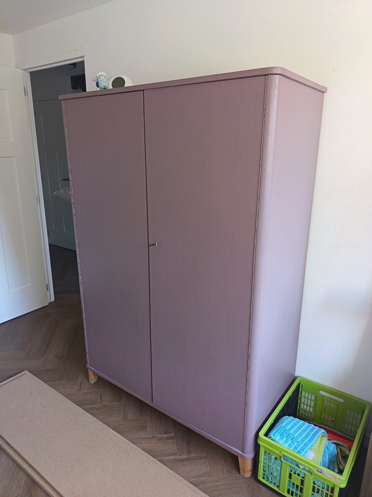 Bruynzeel Vintage Kledingkast met hangruimte en planken - Li, Huis en Inrichting, Ophalen, Met deur(en), Gebruikt, 50 tot 100 cm