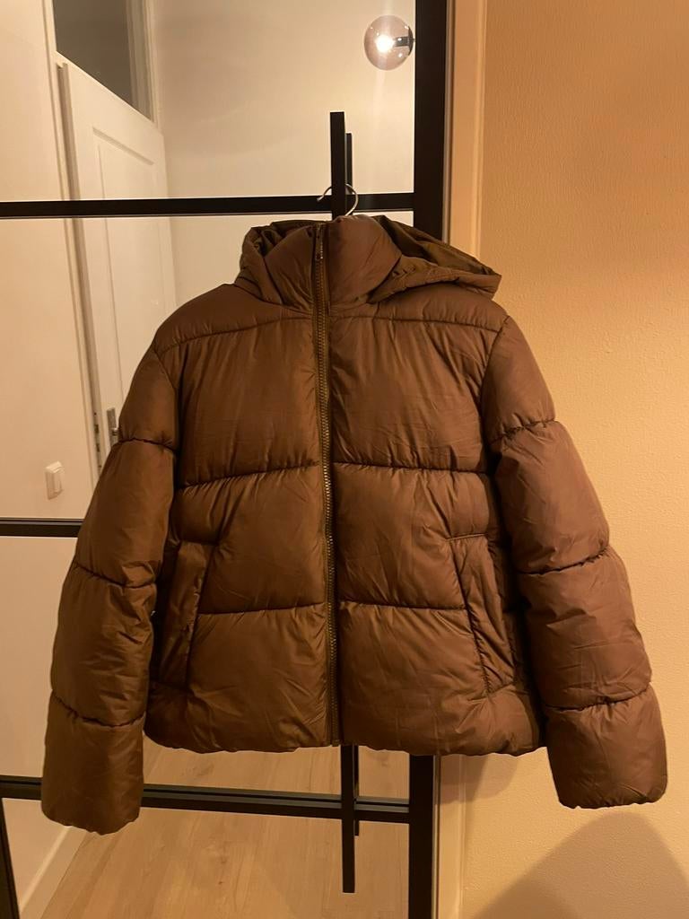 Puffer jacket, Ophalen of Verzenden, Zo goed als nieuw, Maat 38/40 (M), Bruin