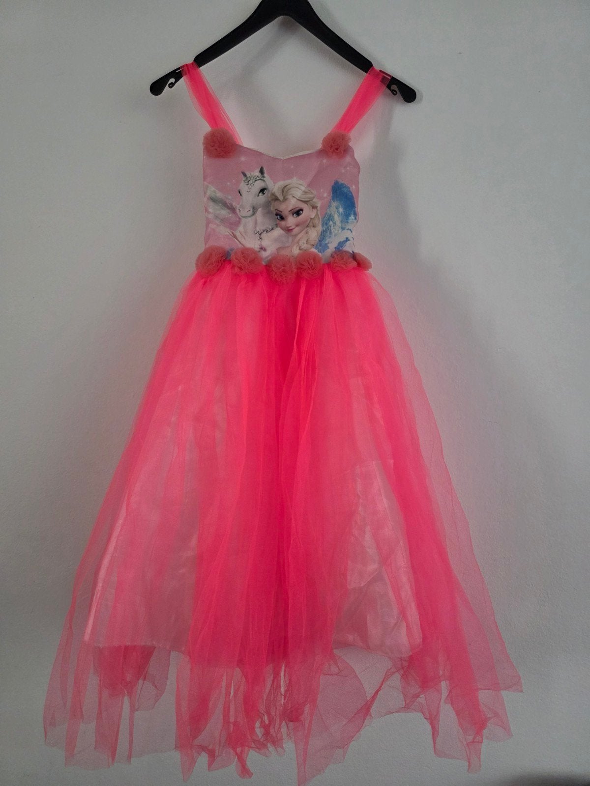 Mooie Elsa Frozen jurk met roze, Ophalen of Verzenden, Gebruikt, Meisje