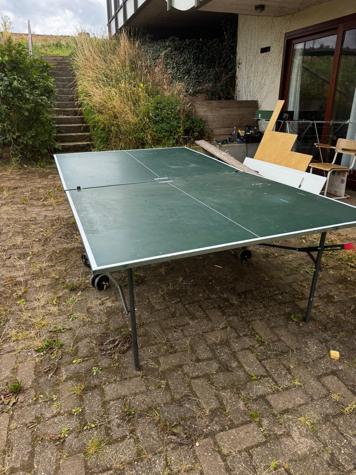 Gebruikte Tafeltennistafel - Outdoor/Indoor - Inklapbaar, Ophalen, Gebruikt, Tafel Outdoor, Inklapbaar