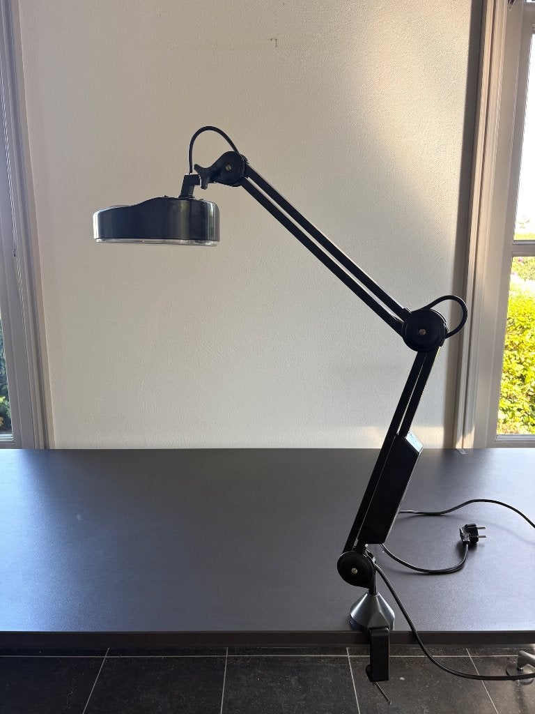 Tafel Loeplamp Zwart met TL, Verzenden, Gebruikt, Loeplamp