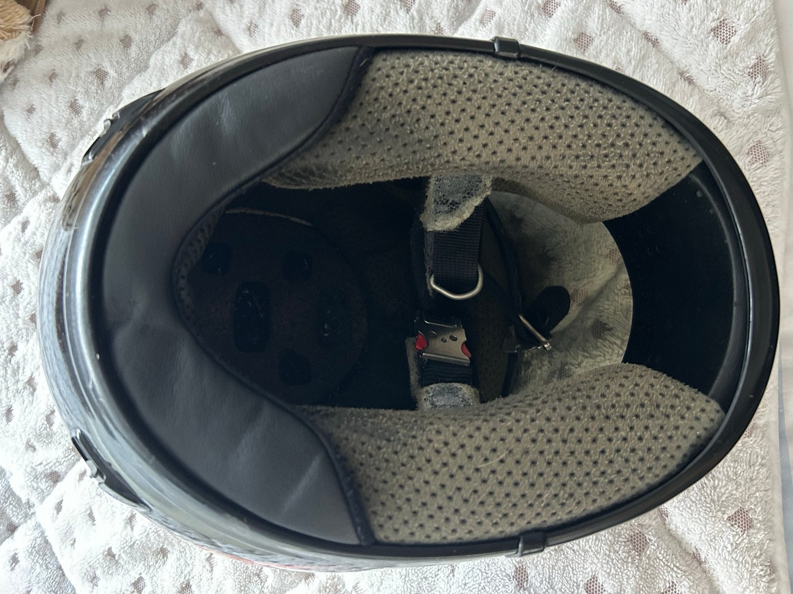 Shoei motorhelm met custom paint, binnenkant minder goed, Ophalen, Tweedehands, Dames, Motorcrosskleding