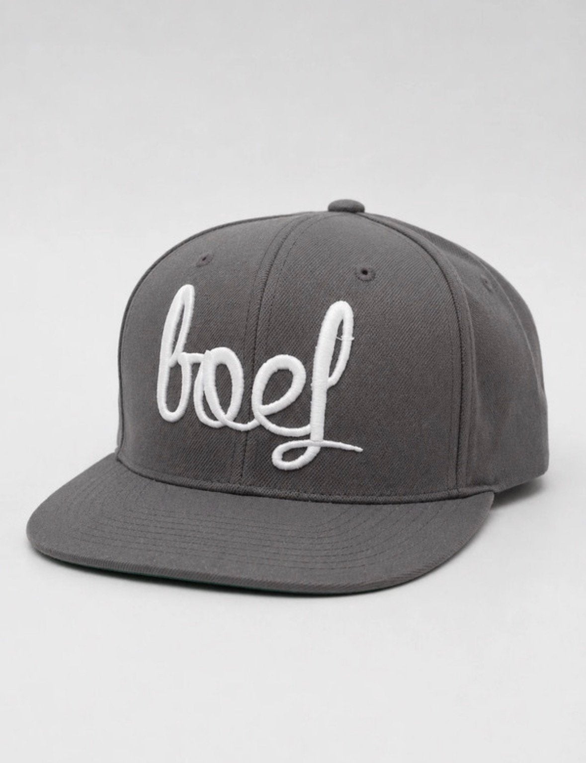 Grijze full cap pet Boef hiphop Y2K Ypoong unique streetwear, Ophalen of Verzenden, Zo goed als nieuw, One size fits all, Pet