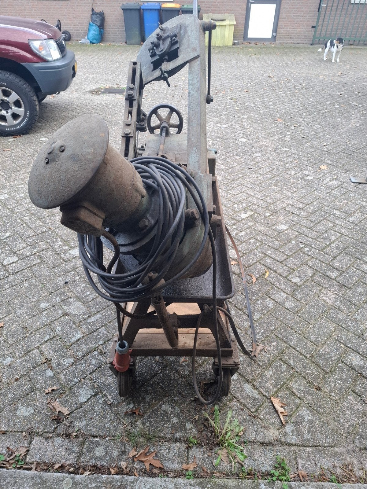 goedwerkende lintzaagmachine en kolomboormachine, Ophalen of Verzenden, Gebruikt, Kolomboormachine