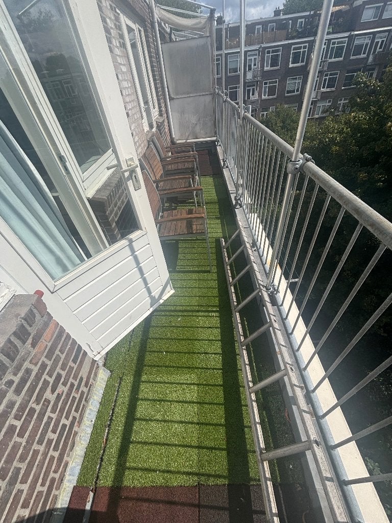 Kunstgras tegel 4m2, Ophalen, Gebruikt, Minder dan 10 m², Kunstgras