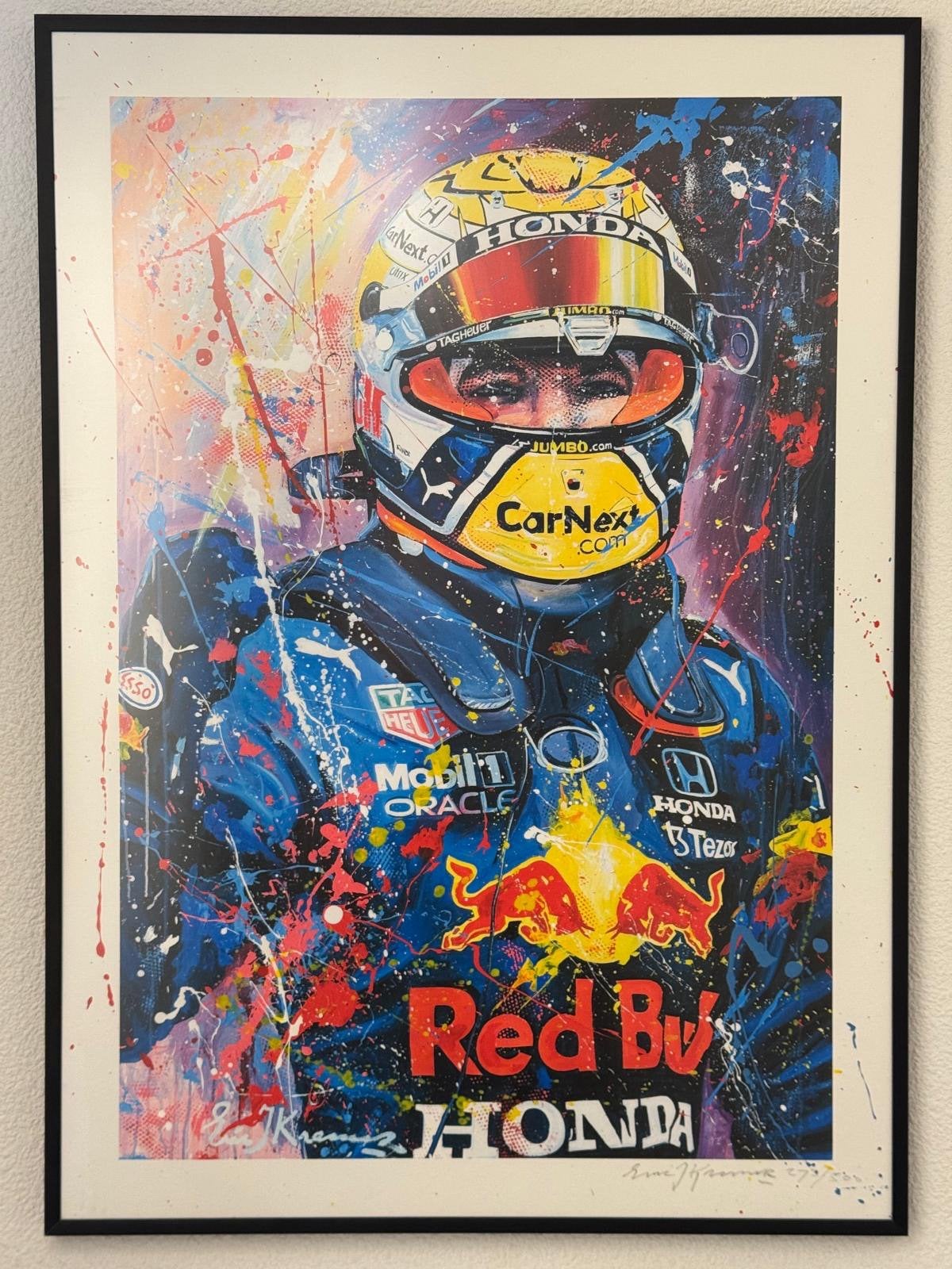 Max Verstappen Lithografie Oostenrijk 2021, Sport, Ophalen of Verzenden, Giclee, Gelimiteerde oplage