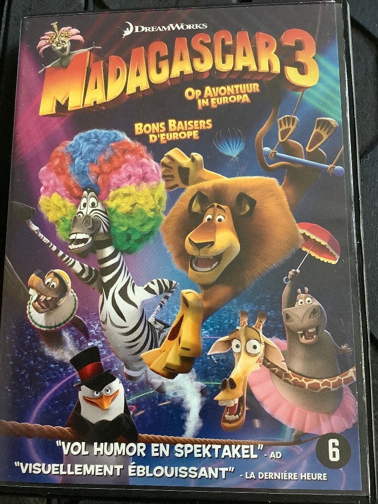 Madagascar 3 dvd, Overige typen, Overige soorten, Ophalen of Verzenden, Zo goed als nieuw