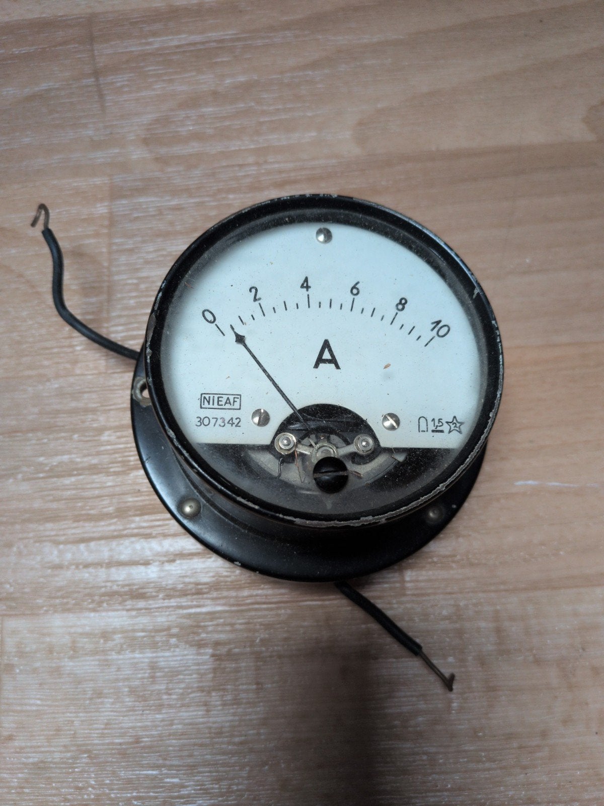 NIEAF Industriële Ampèremeter 307342 Jaren '50-'70, Ophalen of Verzenden