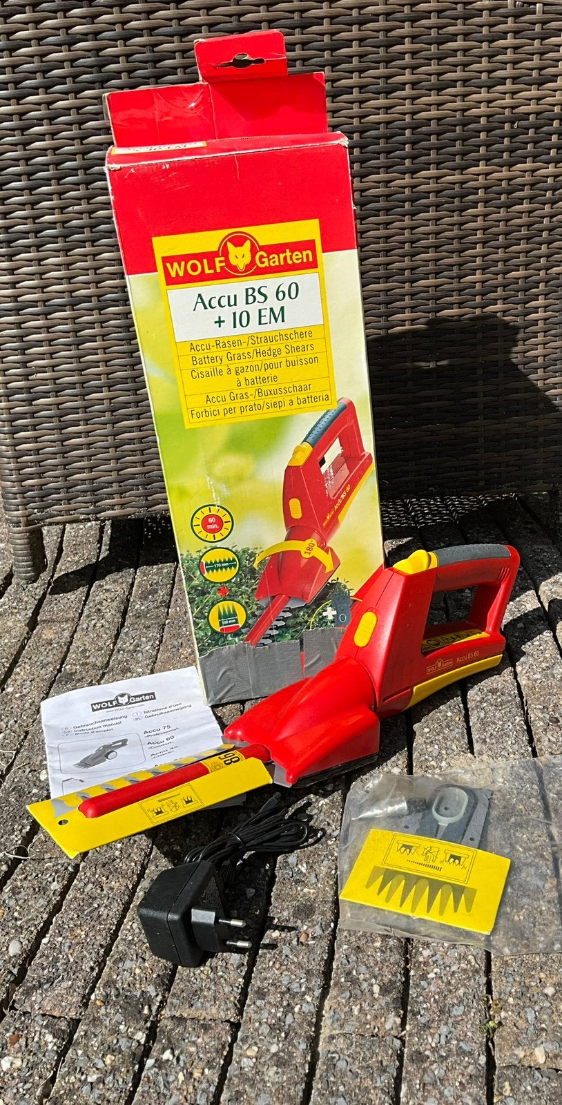 Handige buxus/grasschaar van Wolf Garten, Ophalen, Zo goed als nieuw