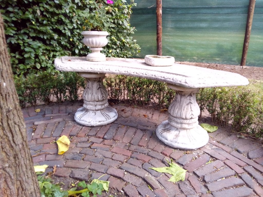 Betonnen tuinbankje, Ophalen, Gebruikt, Beton, Overige typen