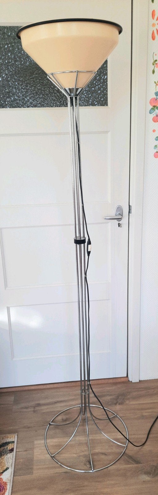 Chromen vloerlamp ikea Ackord Bent Boysen, lees beschrijving, Ophalen, Kunststof, E27 (groot), Zo goed als nieuw