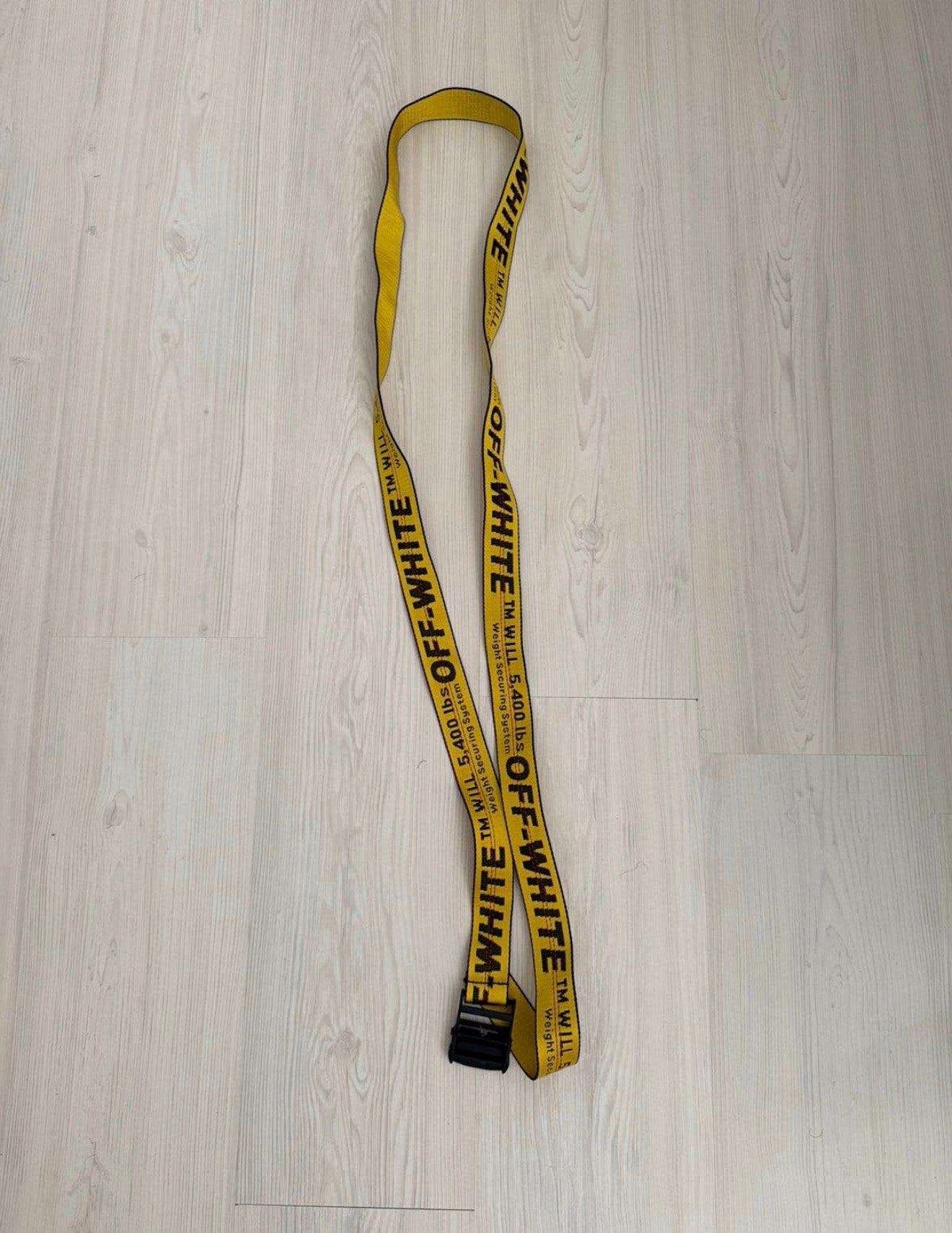 Off White riem, Ophalen, Zo goed als nieuw, Zwart, 115 cm of meer