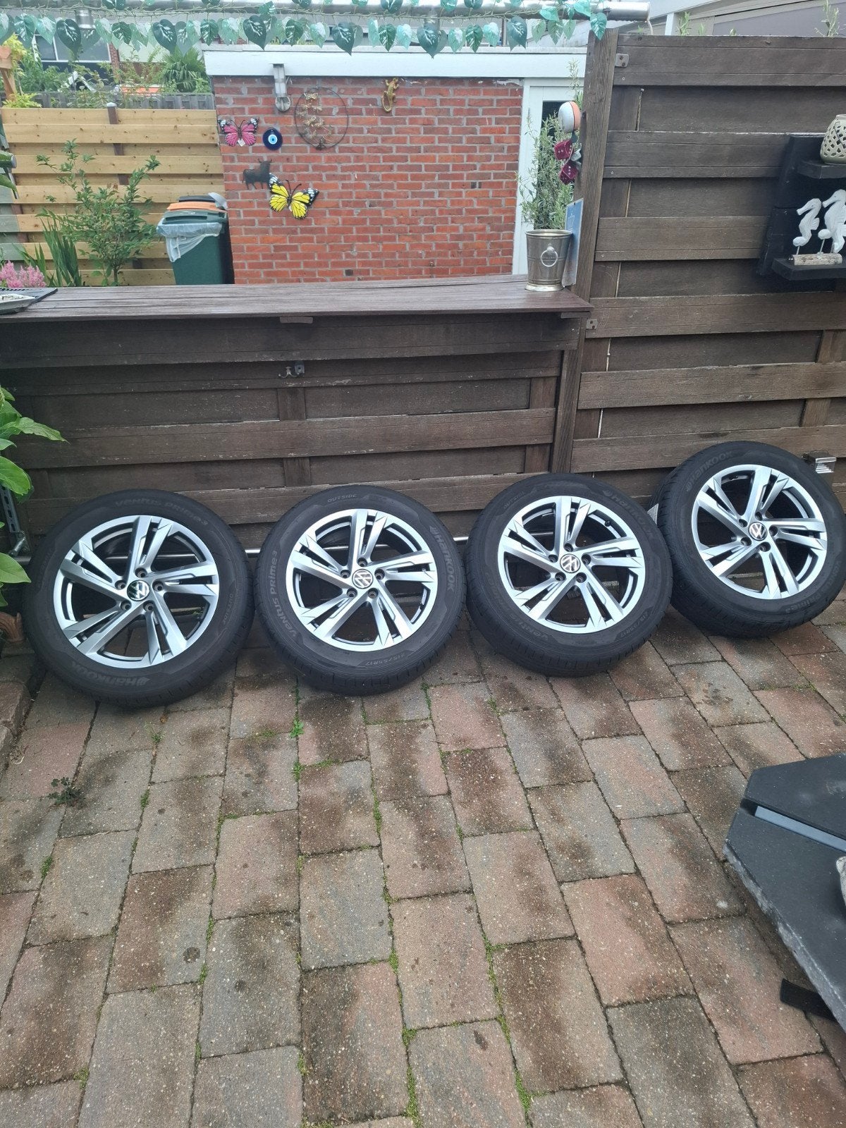 17 inch vw t roc r line valencia met hankook banden, Auto-onderdelen, Banden en Velgen, Banden en Velgen, 17 inch, Ophalen of Verzenden