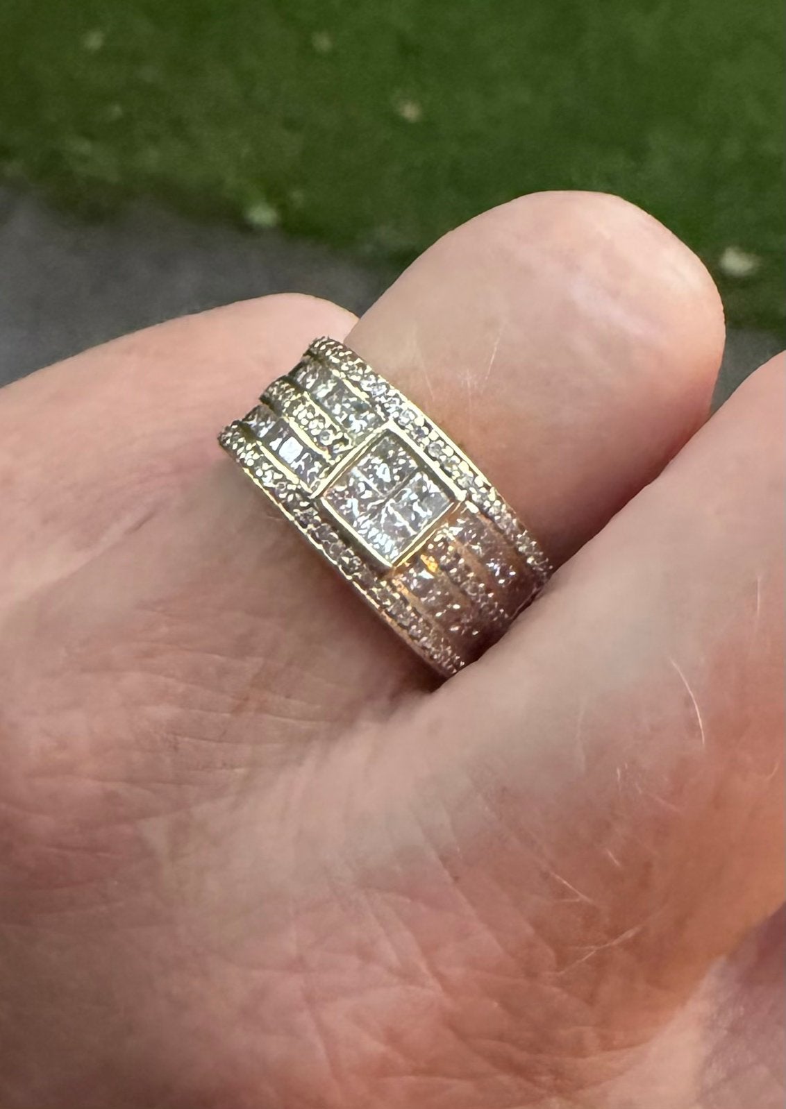 Geel gouden ring 1.25ct natuurlijke diamant, Ophalen, Gebruikt, Geel, Kleiner dan 17