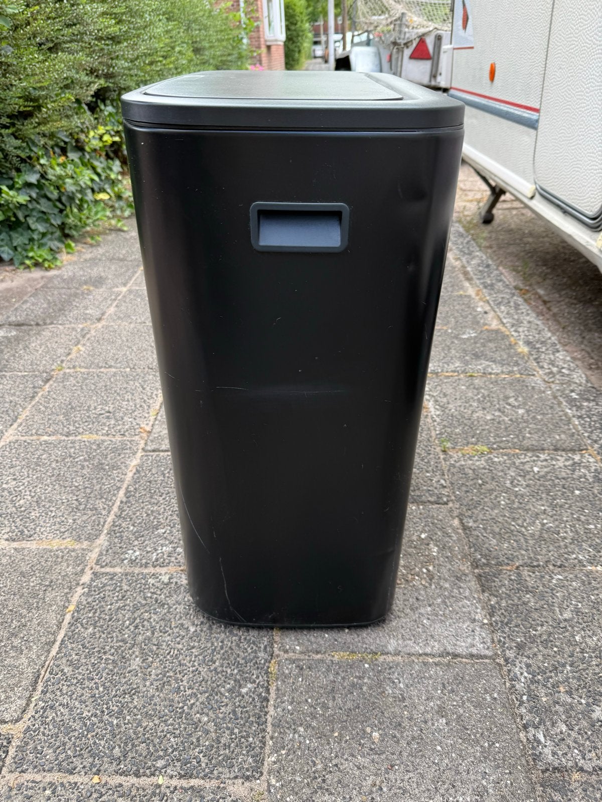 Brabantia Bo Touch Bin - 2x30L - Zwart, Huis en Inrichting, Woonaccessoires | Prullenbakken, Ophalen, 50 – 75, Kunststof, Gebruikt