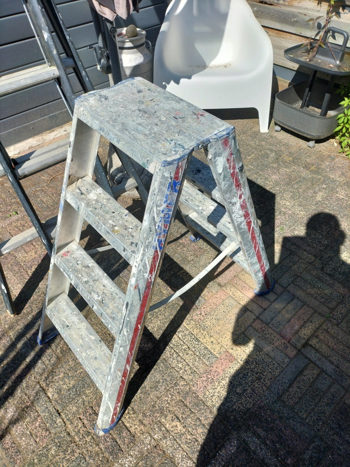 trapje 2x4 Hymer, Ophalen, Gebruikt, Opvouwbaar of Inschuifbaar, Minder dan 2 meter