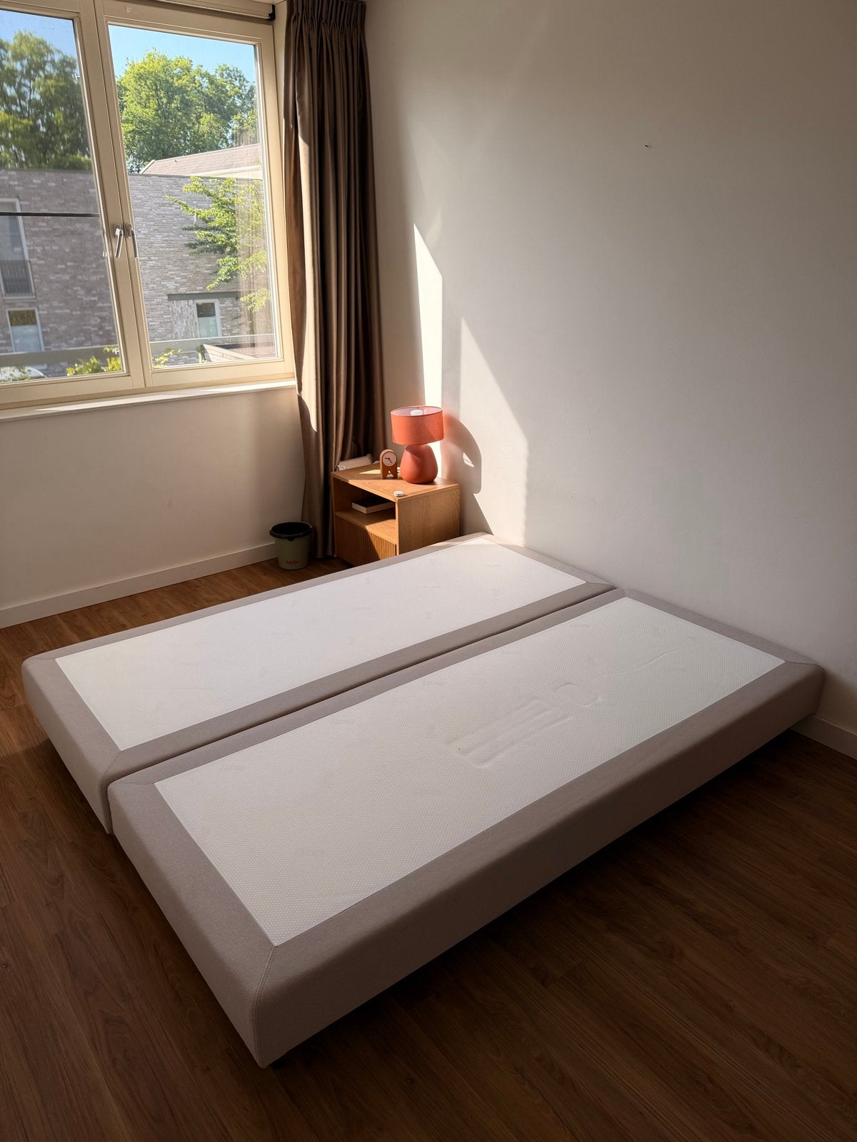 Matt Sleeps Boxspring bodem 180x220 beige, Ophalen, Tweepersoons, Zo goed als nieuw, 180 cm