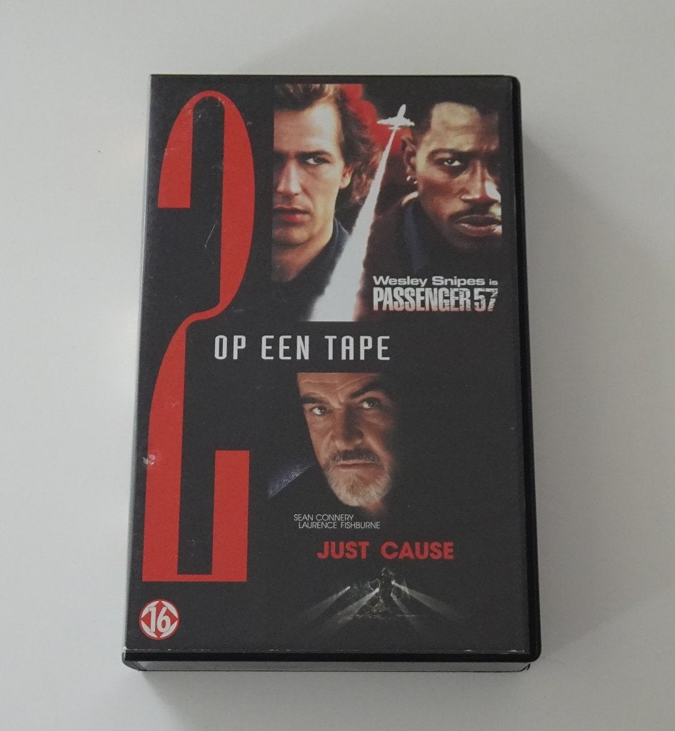 Passenger 57 en Just Cause - 2 op 1 VHS Tape, Alle leeftijden, Ophalen, Zo goed als nieuw