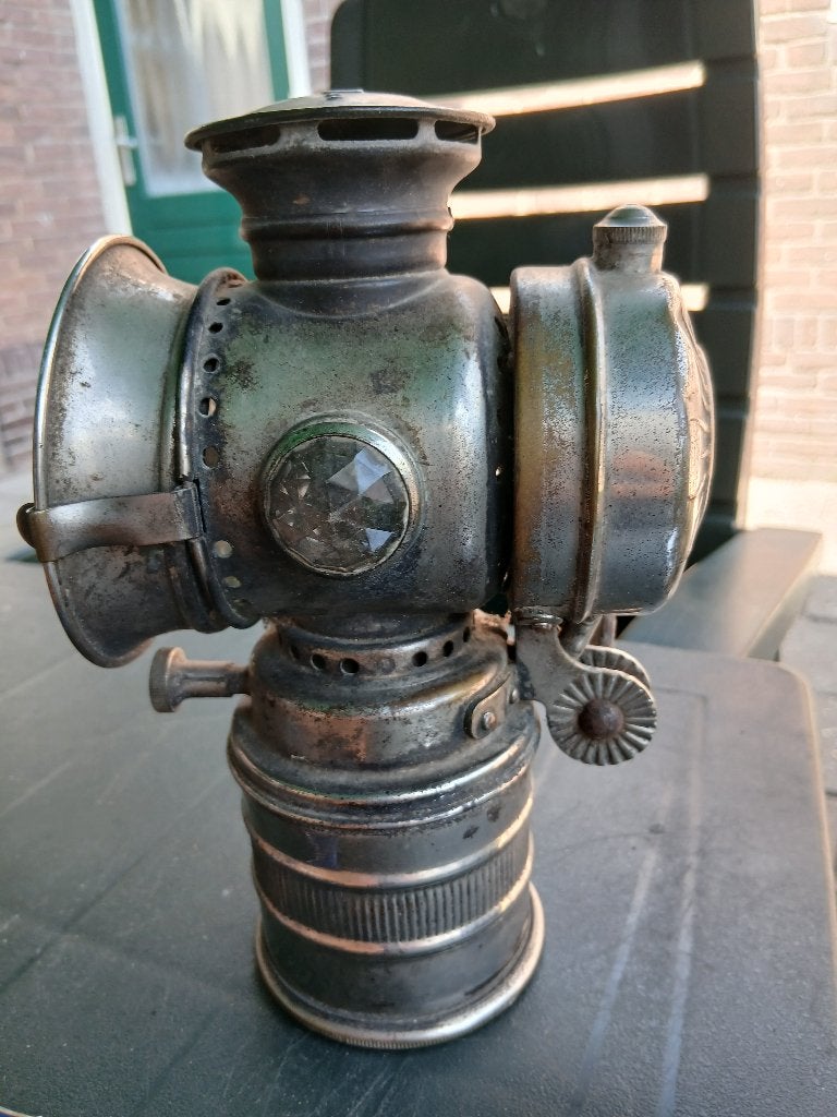 Oude carbiedlamp, Antiek en Kunst, Ophalen of Verzenden