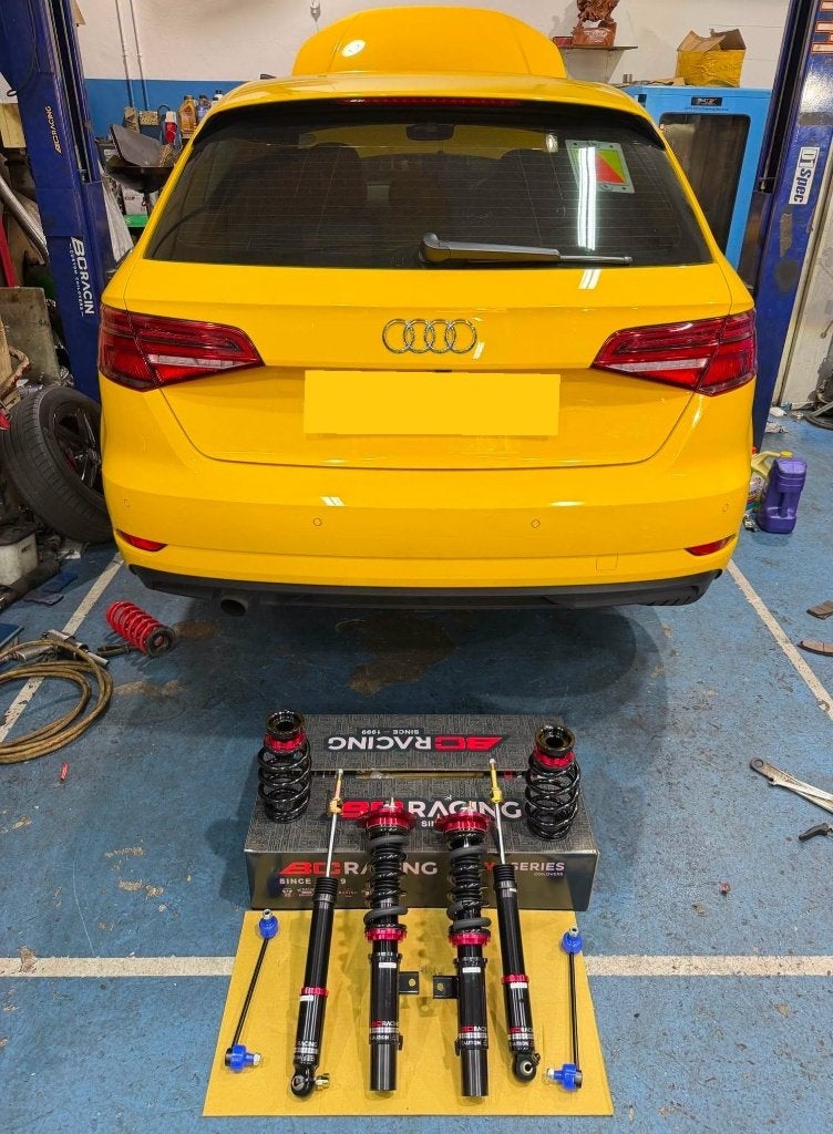 BC Racing schroefset verlaging - Audi A3 8V 49.5mm 13-21, Ophalen of Verzenden