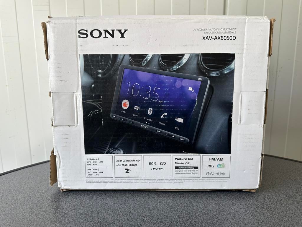 Sony XAV-AX8050D - Autoradio 1-Din Inbouw - Bluetooth, Ophalen of Verzenden, Zo goed als nieuw
