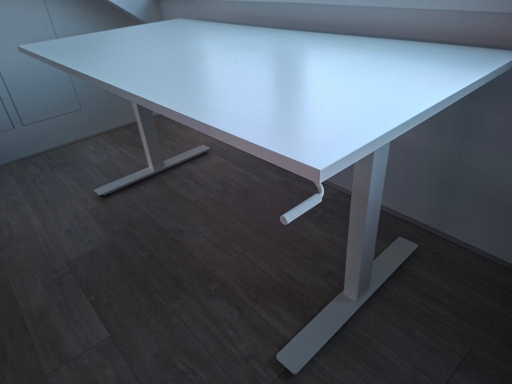 IKEA SKARSTA Zit-sta bureau 160x80cm wit, Ophalen, Zit-sta bureau, 160 cm, Gebruikt