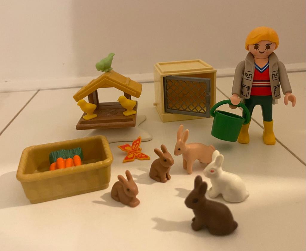 Playmobil. Dierenverzorger met veel dieren, Ophalen of Verzenden, Gebruikt
