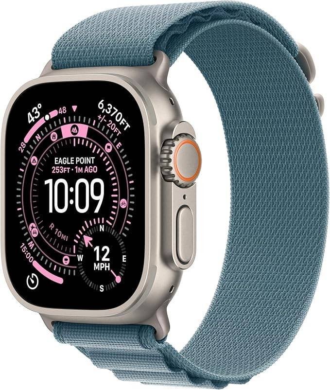 Apple Watch Ultra 3 49mm Natural Ti Light Blue Alpine Loop L, Apple Park Way Cupertino, Apple, Nieuw, Info@apple.com