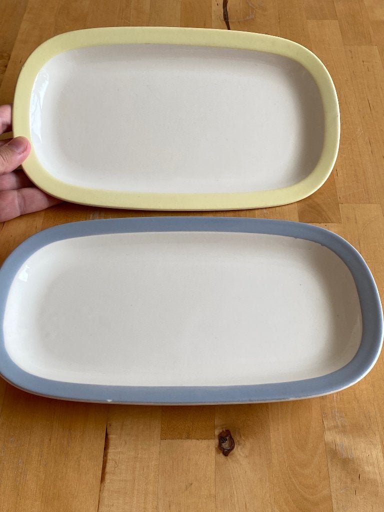 2 Vintage Royal Sphinx Maastricht Schaaltje grijs geel Zgan, Huis en Inrichting, Keuken | Servies, Overige merken, Keramiek, Vintage