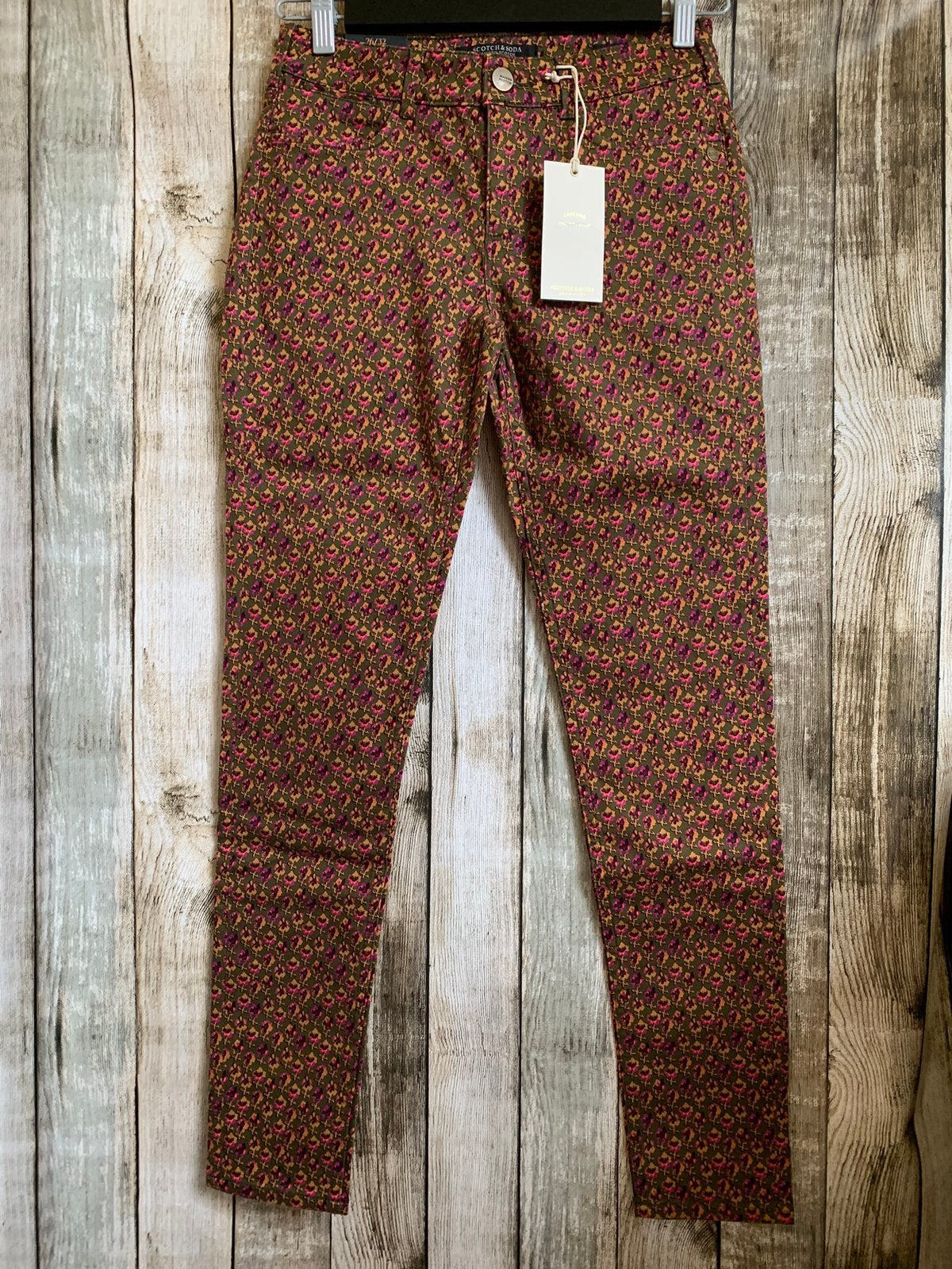 Super gave skinny broek van Maison Scotch (Maat W26/L32), Nieuw, Scotch & Soda, Maat 34 (XS) of kleiner, Lang