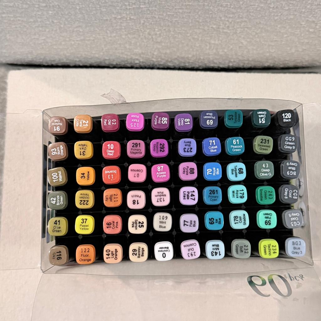 Nieuwe set van 60 Decotime Twinmarkers, Ophalen, Nieuw, Potlood of Stift