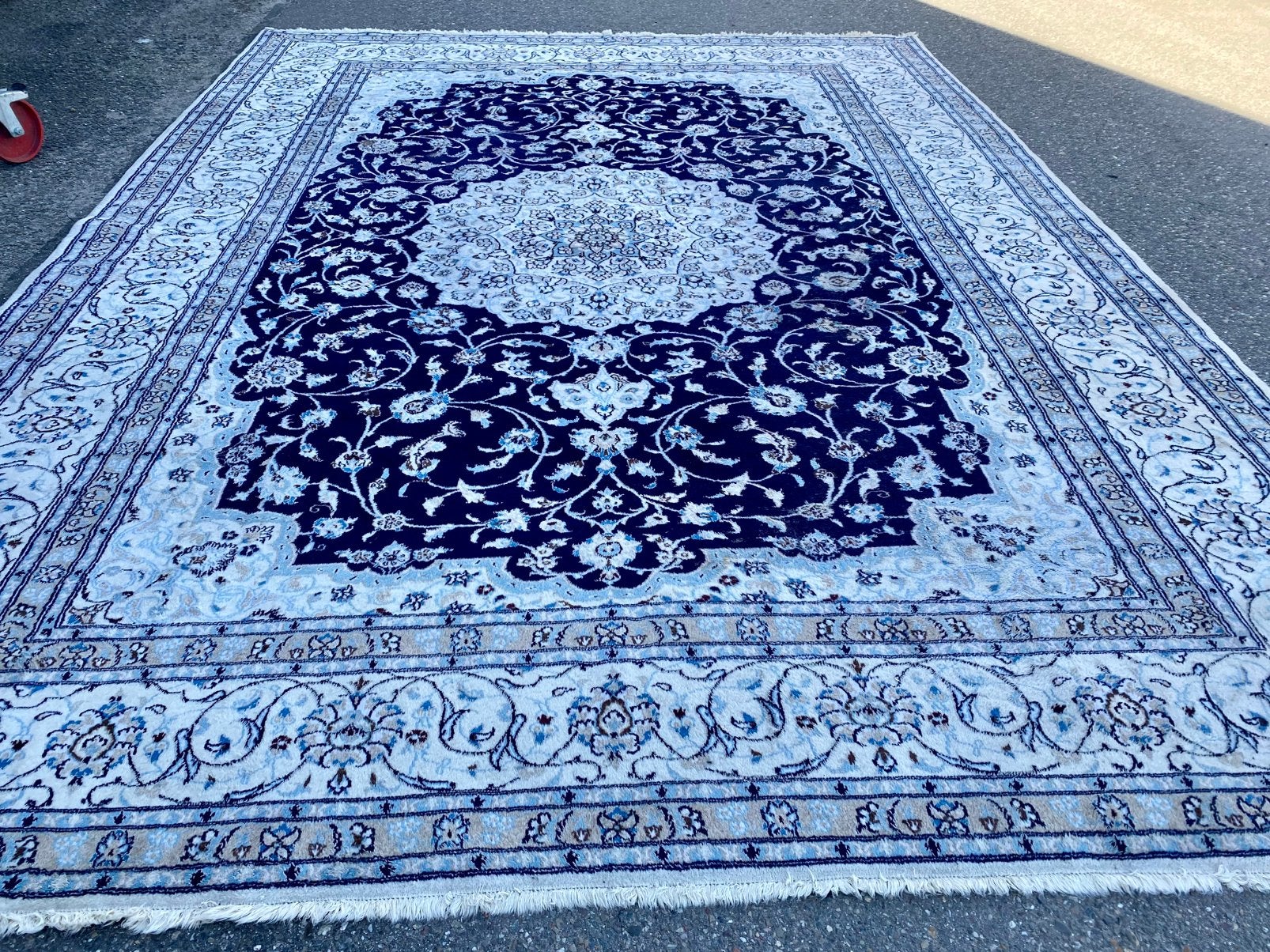 Mooi origineel handgeknoopt perzisch nain tapijt ., Huis en Inrichting, Stoffering | Tapijten en Kleden, ., 200 cm of meer, Ophalen of Verzenden