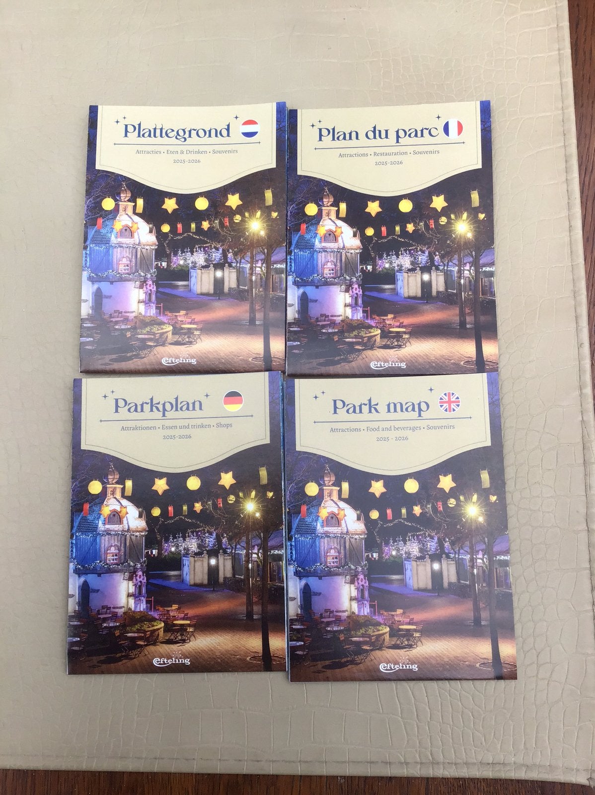 Efteling plattegronden,,winter 2025-2026(ongeopend), Ophalen of Verzenden, Nieuw, Beeldje of Poppetje