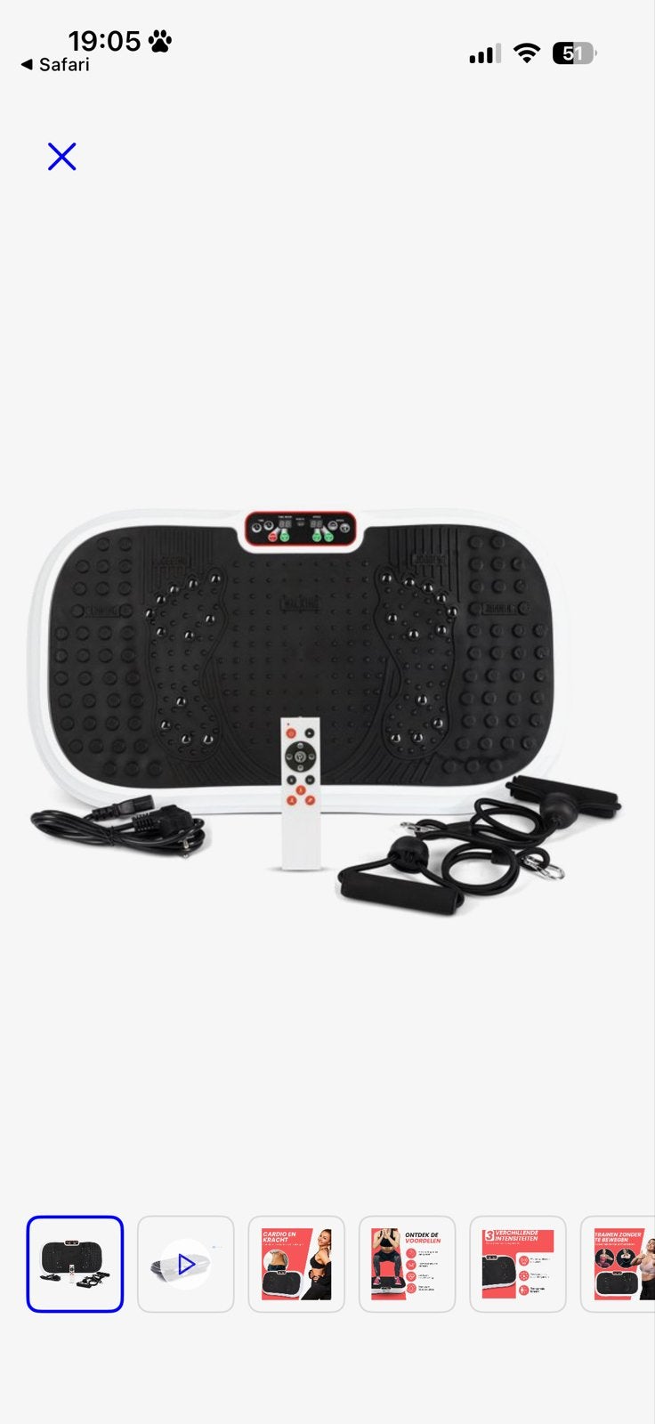 BX Fitness Trilplaat - Zo goed als nieuw, Ophalen, Zo goed als nieuw, Trilplaat