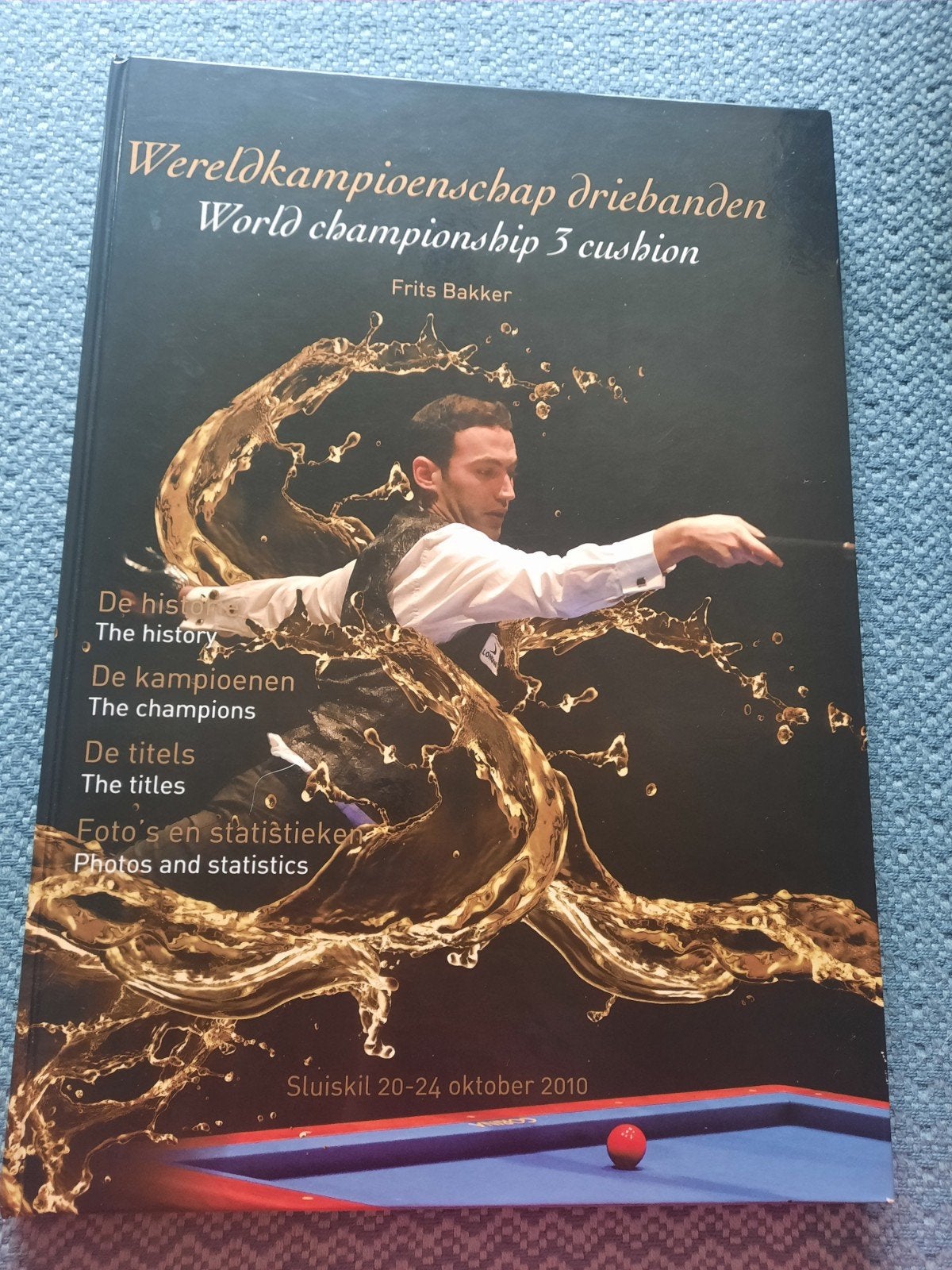 WK Driebanden Sluiskil 2010 - Hardcover boek in prima staat, Boeken, Ophalen of Verzenden, Zo goed als nieuw, Frits Bakker, Denksport