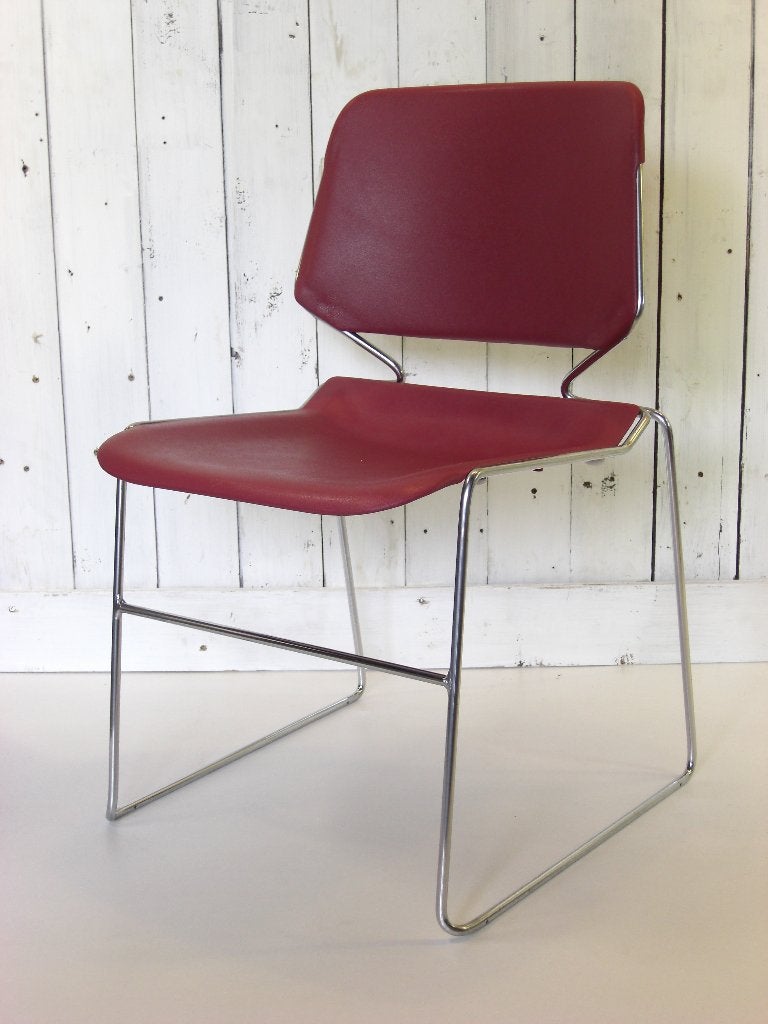 Matrix Stack stoel industrieel, vintage, retro, Ophalen, Gebruikt, Gispen, Rood