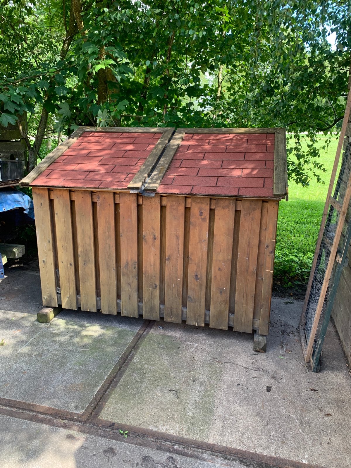 houtopslag  Houtberging ,overkapping haardhoud, Ophalen of Verzenden, Zo goed als nieuw, Hout, Overige typen
