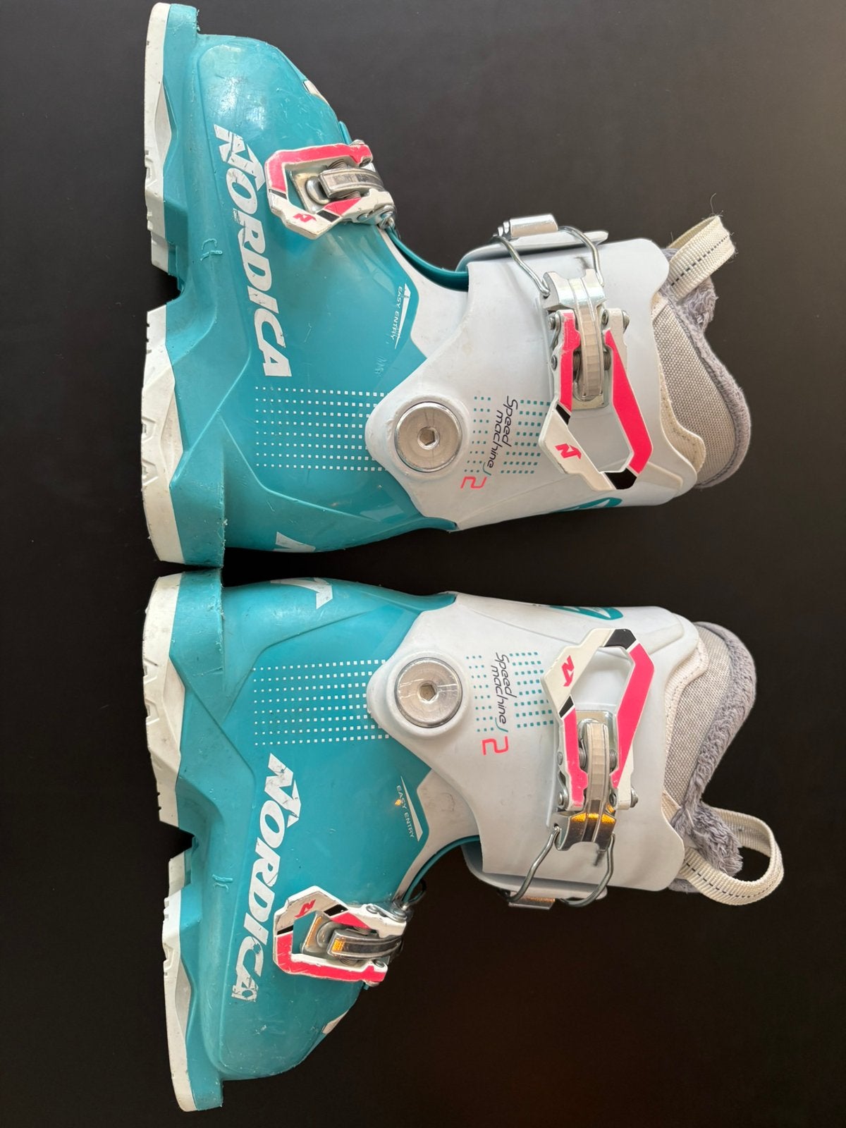 Nette kinderskischoenen Nordica mt 16-16,5, Ophalen, 160 tot 180 cm, Schoenen, Zo goed als nieuw