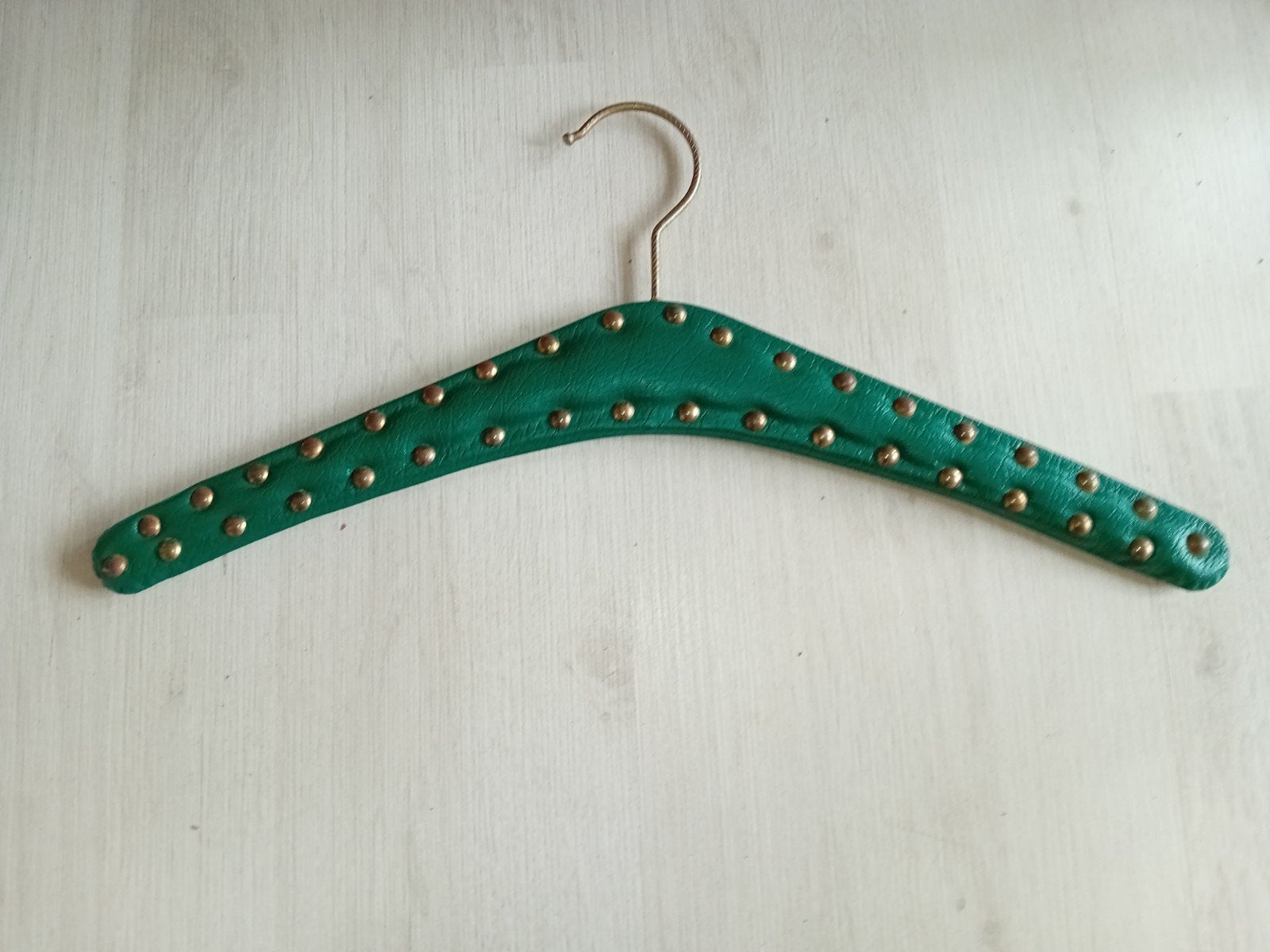 Vintage, skailederen kledinghanger., Ophalen of Verzenden, Hout