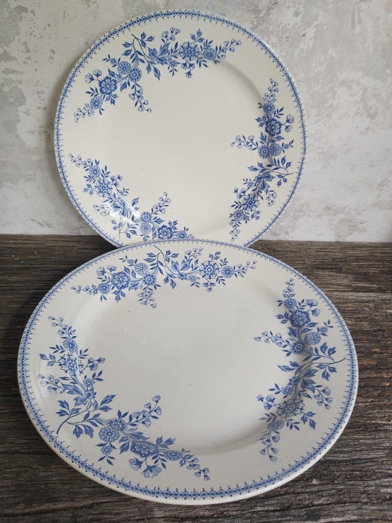 2 prachtige oude serveer schalen Soc. Ceram.Maestr. Bruges, Ophalen of Verzenden