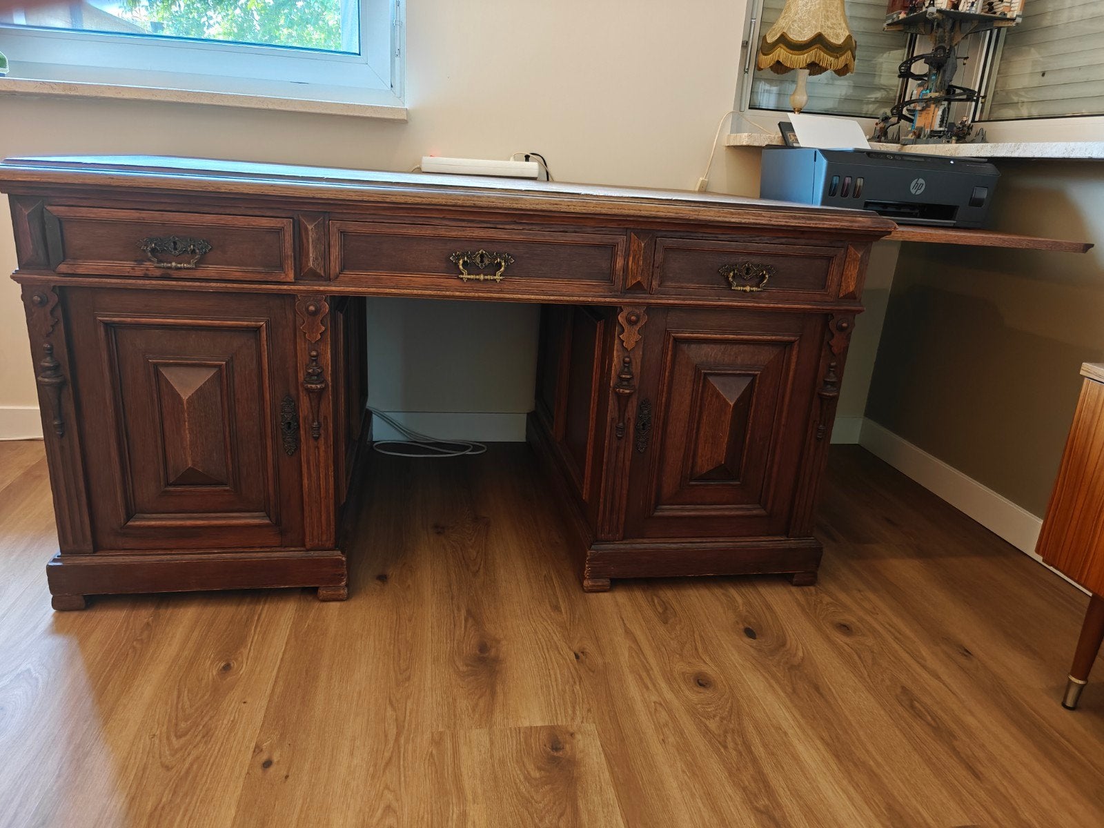 Antiek Notaris Bureau met Lades, Antiek en Kunst, Ophalen