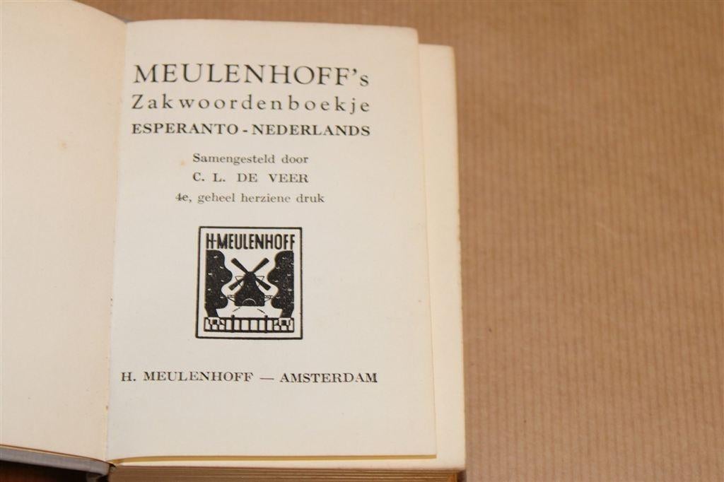 Meulenhoff's Zakwoordenboek Esperanto [1952] — Tweezijdig, Boeken, Woordenboeken, Ophalen of Verzenden, Gelezen, Van Dale, Nederlands